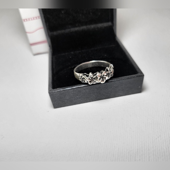 Plumeria .925 Sterling Silver Ring - Picture 2 of 14